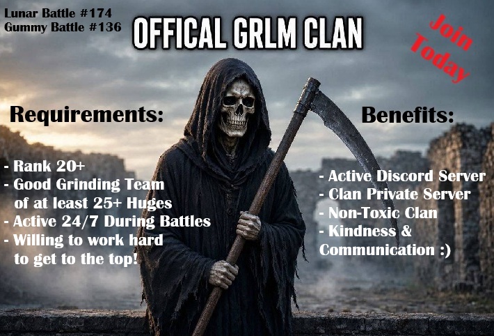 SavvyJessGaming's tweet photo. GRLM is growing fast and we are looking for dedicated players who want to make it a top 50 clan!  Apply today on our Discord: https://t.co/0sehZcMFJ4 #ps99clans #ps99 #petsimulator99 #petsimulator99clans https://t.co/K9bhPlxYa6