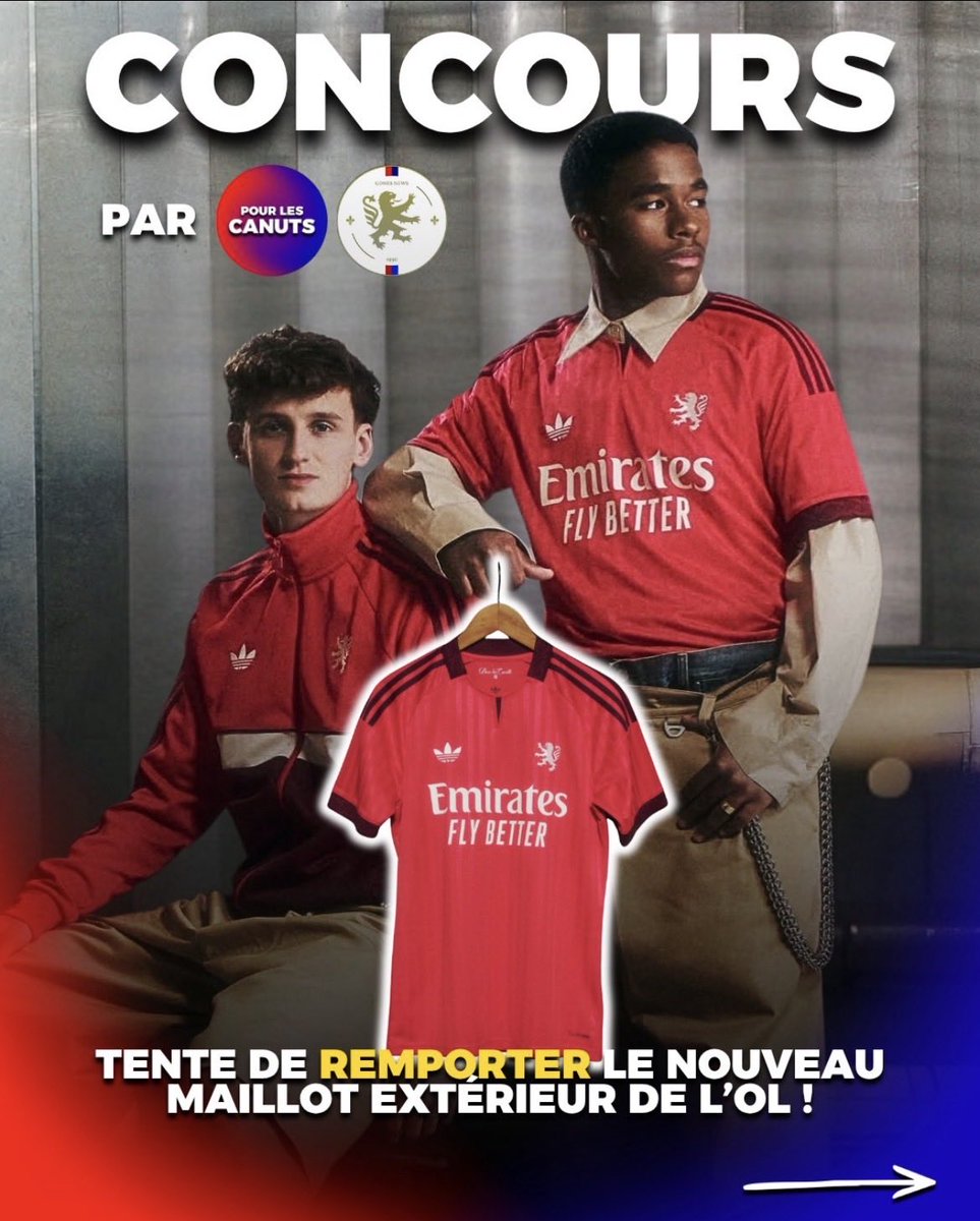 gonesnews_69's tweet photo. 🎁 CONCOURS 🎉

Pour notre retour sur X, nous vous faisons gagner le MAILLOT extérieur de la saison 2026-27

Pour participer  👇

1️⃣ Être abonné à @gonesnews_69 et @Pourlescanuts 
2️⃣ Repost et liker le tweet
3️⃣ Mentionner un ami 🤝

TAS le 12/08 à 20h ⏳

Bonne chance les Gones🍀 https://t.co/sdZMnhp0YY