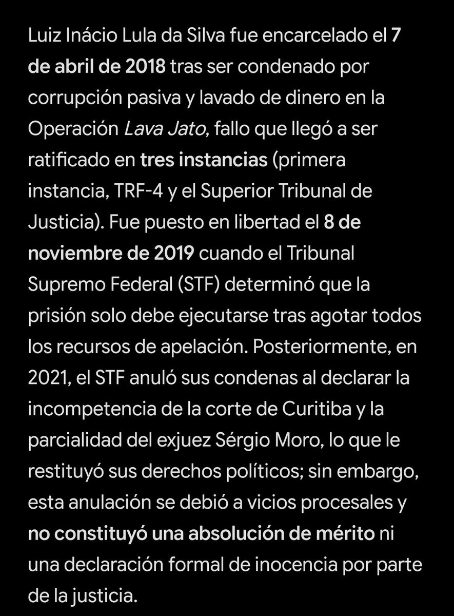 ArgMalez70640's tweet photo. @Naila1911 @Domador___ Sí, lo comprobaron y fue declarado culpable 3 veces. Anularon el proceso con la ridícula justificación de que debería haber sido juzgado en otra ciudad, pero eso es irrelevante. https://t.co/HTLAPvw7Gs