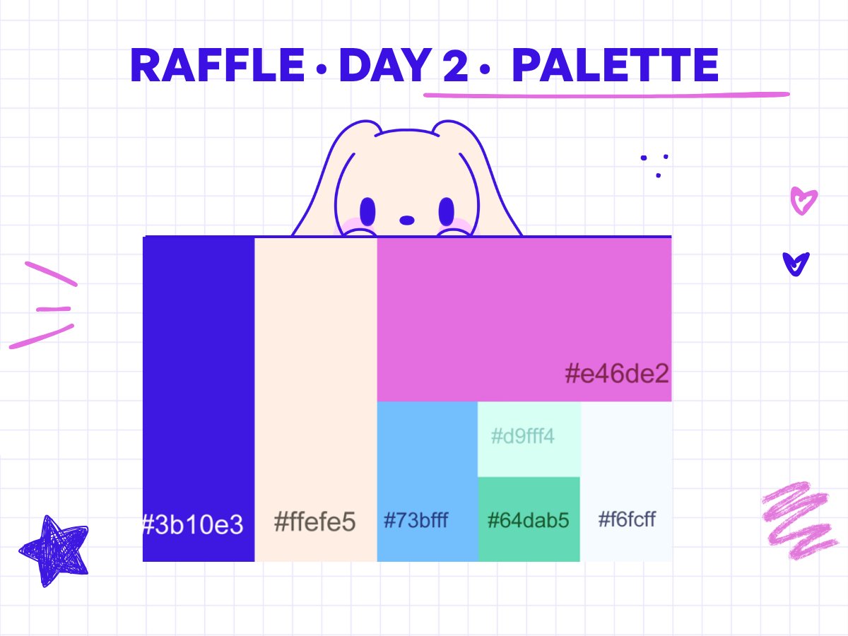 commissions_gg's tweet photo. Star Creator Raffle · Day 2 · Palette
[ Anyone can enter — creator, client, or applicant ]

How to enter:
• Make a piece of art with our color palette (you can use as many of the colors as you want)
• Quote retweet this post with your piece and tag #CommsGGRaffle

Closes 9am PDT, winner at 10am (turn post notifs on)