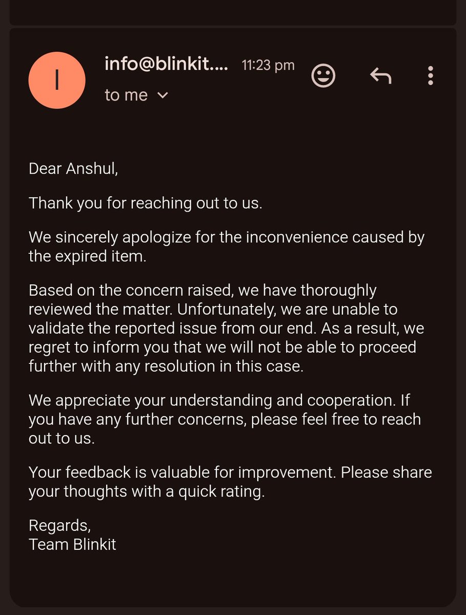 anshul__12's tweet photo. Check image @letsblinkit @blinkitcares scammers i have do all this for that 36 rupees milk so if any issues come in expensive products what will happen blinkit bad service ORD72172296214 https://t.co/w2mMPzRVHP