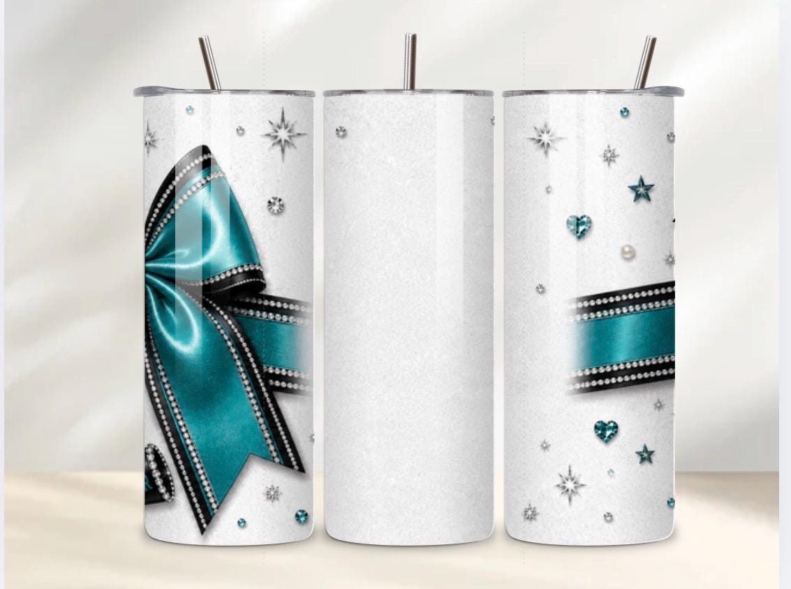 MeaghanMeegan's tweet photo. Bring the #SchoolSpirit with a Personalized Cheer Tumbler — glitter megaphone, pom &amp; stars in custom school colors. Sipping loudly, cheering quietly. 90% glitter, 10% water. #Tumbler Tap the link in bio. https://t.co/efycgoN5T3