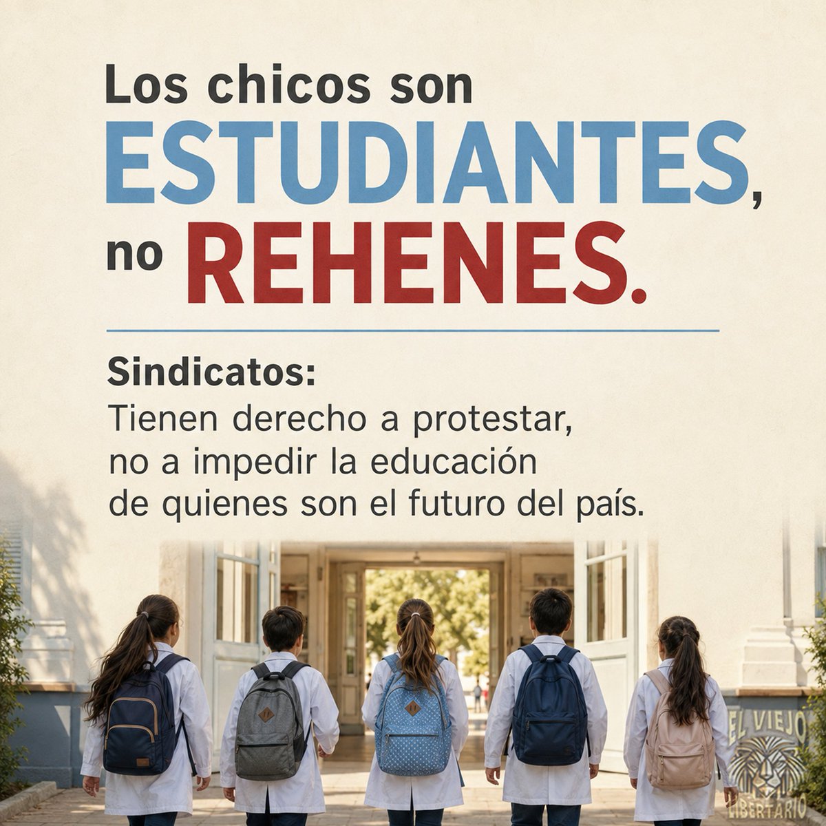 ViejoLibertario's tweet photo. CTERA y SUTEBA convocaron a un paro nacional docente de 24 horas para mañana, lunes 3 de agosto de 2026.
Sandra Pettovello @SPettovelloOK  les recordó que la Ley 27.802 consagra a la educación como servicio esencial y se debe brindar con un mínimo del 75% de la prestación habitual.