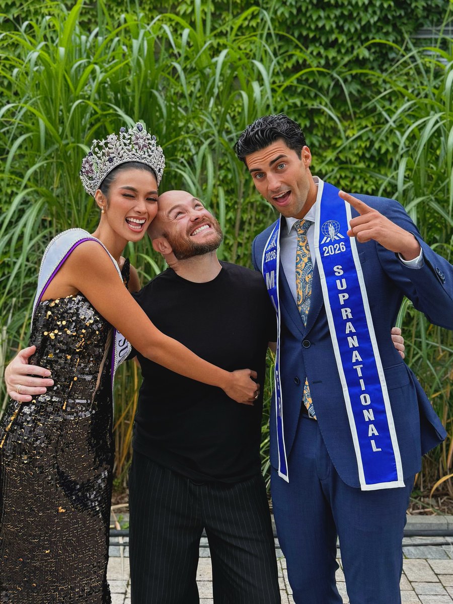 Dainsleif_10's tweet photo. Werner Wessels' new Supra babies. Katrina from the Philippines and Pedro from Spain.🇵🇭🇪🇸

Siya yung parang Mama Esther ng winners ng Supra. Katrina is in good hands for the rest of her reign. 🫶
#MissSupranational2026 #KatrinaLlegado https://t.co/OkJMcOHTyh