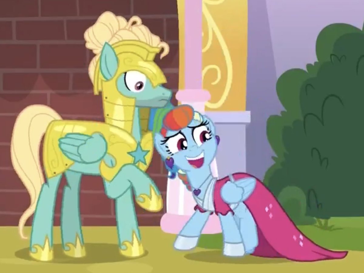 caughtyasnoopin's tweet photo. @floofinian Now that you mention it- he DID back up and stop smiling when dashie started reciprocating, he genuinely didnt mean to trip her, and when he caught her he kept a LOT of distance. https://t.co/saeFTa1GdS