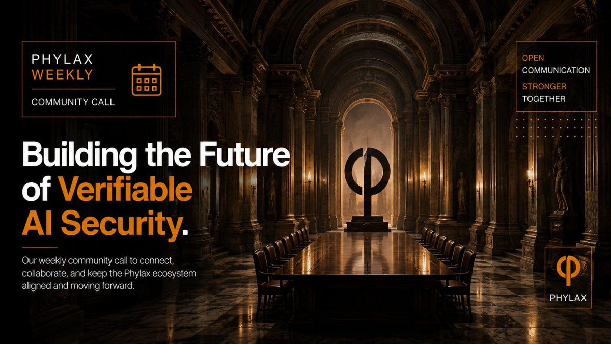 Phylax_Subnet's tweet photo. Introducing Phylax Weekly

Starting this Friday, we'll be hosting Phylax Weekly, our recurring community call for miners, validators, builders, and the broader community.

What we'll be covering:

• Subnet updates
• Technical discussions, 
• Community feedback, 
• Troubleshooting &
• live Q&A with the team.

Date: Every Friday | 3 PM EST
Discord: https://t.co/krCZFGDakS

Join us as we build the future of verifiable AI security together.