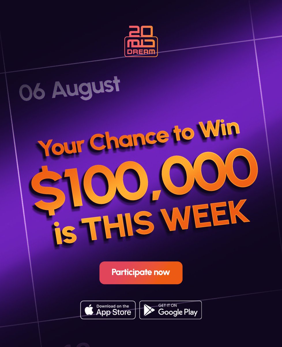 Dream_MBC's tweet photo. The countdown is on! ⏳
The $100,000 draw takes place this Thursday, and your chance to win could be next.
📲 Participate now through the MBC DREAM App or SMS.
#MBCDream #DreamBig #YourChance #WinBig #DreamToWin #LifeChanging #CashPrizes #NextDraw #NextWinner #MBCDream20 https://t.co/rqmA2rdw7D