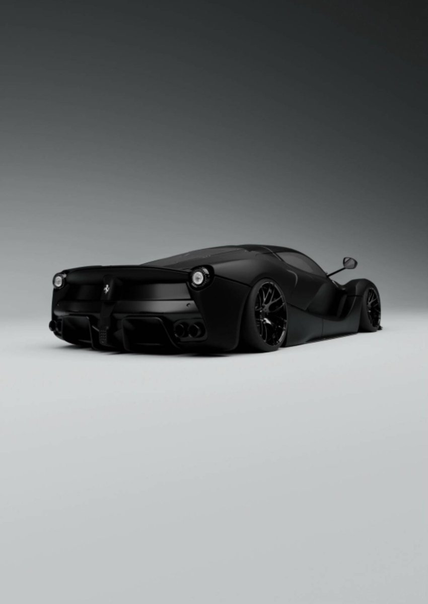 DailyFerrariTM's tweet photo. Blacked out LaFerrari https://t.co/HQjN79XAlt