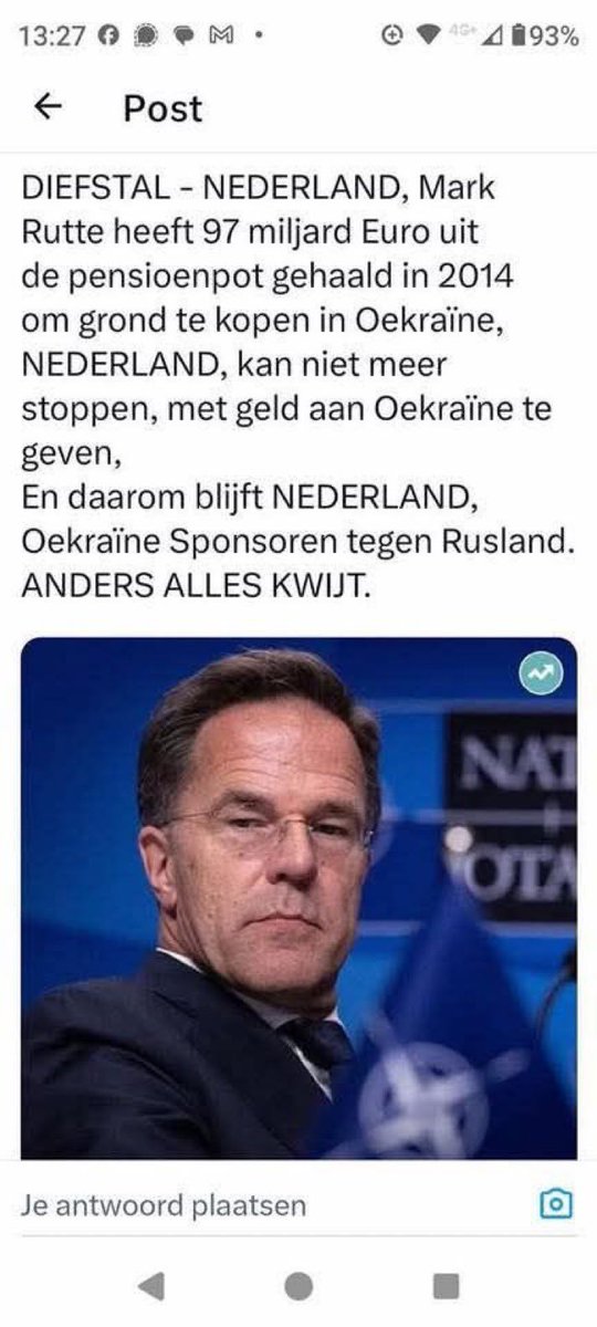 gunteralbert1's tweet photo. @PeterMiltenburg #VVD is/was de grootste #LANDVERRADERS partij van #Nederland.
#Rutte de grootste #LANDVERRADER sinds #WWII. https://t.co/eiBYj8ukSG