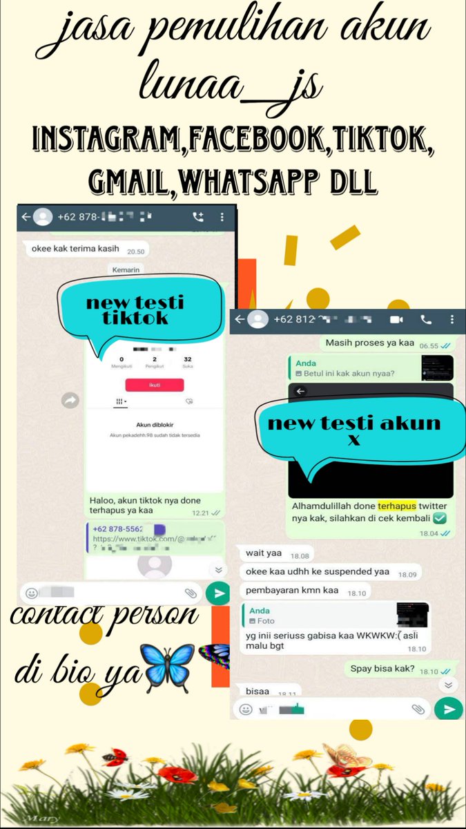claudiqaz's tweet photo. OPEN  
BAGI YANG BUTUH JASA BISA WA CEK DI BIO 🔔

🧑‍💻JASA HAPUS AKUN
🧑‍💻JASA LACAK LOKASI
🧑‍💻SADAP WA
🧑‍💻LACAK HP HILANG BY NO HP/IMEI
🧑‍💻JASA HACK/PEMULIHAN AKUN ( EMAIL,IG,WA,TWITER/X, FB,TIKTOK) 
 #zonauang https://t.co/VxuVoDmLHZ