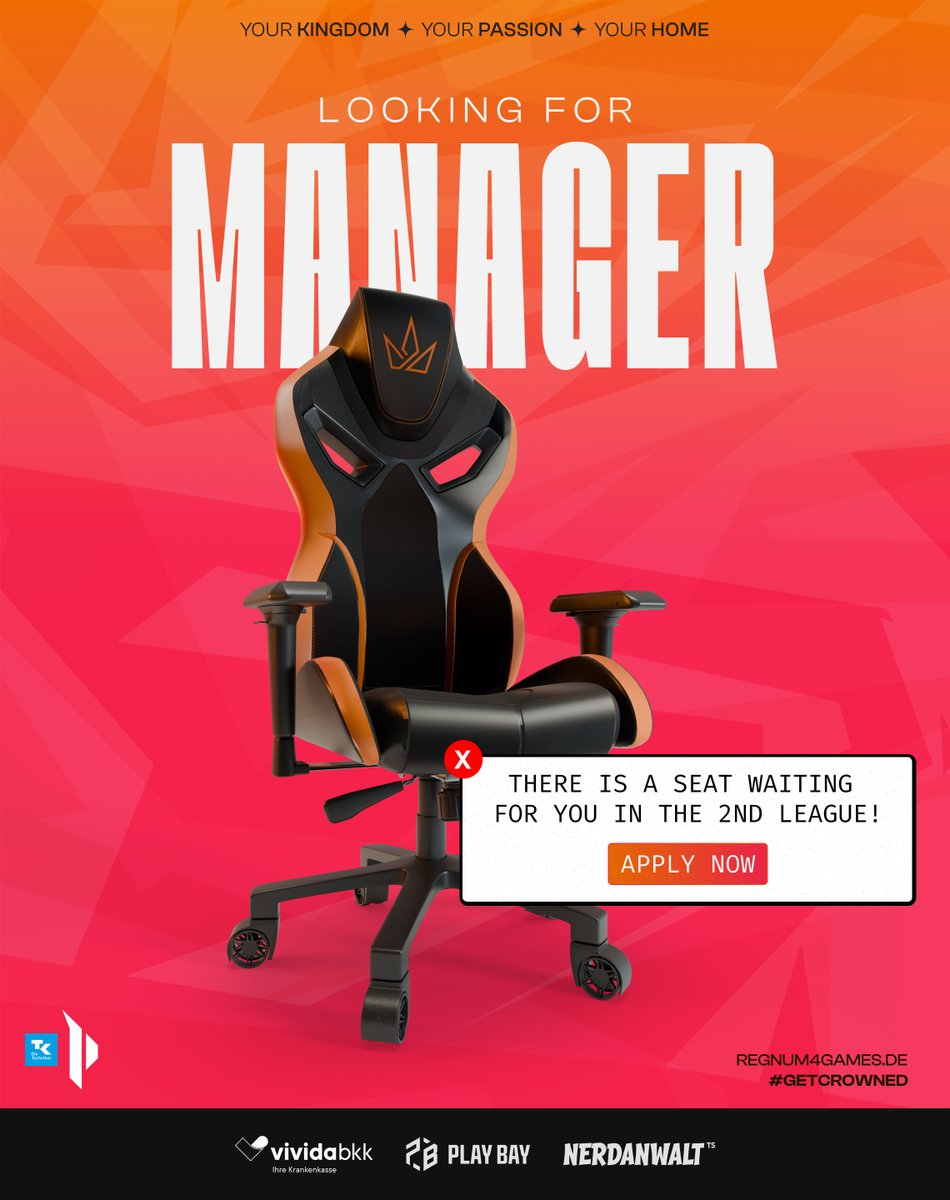 regnum4games's tweet photo. We are currently looking for a new manager for the next split in the @PrimeLeague 👀

If you are interested, feel free to fill out the form below 
⬇️⬇️⬇️

#VAMOS &amp; #getcrowned 👑 https://t.co/qfrkUsbtjo