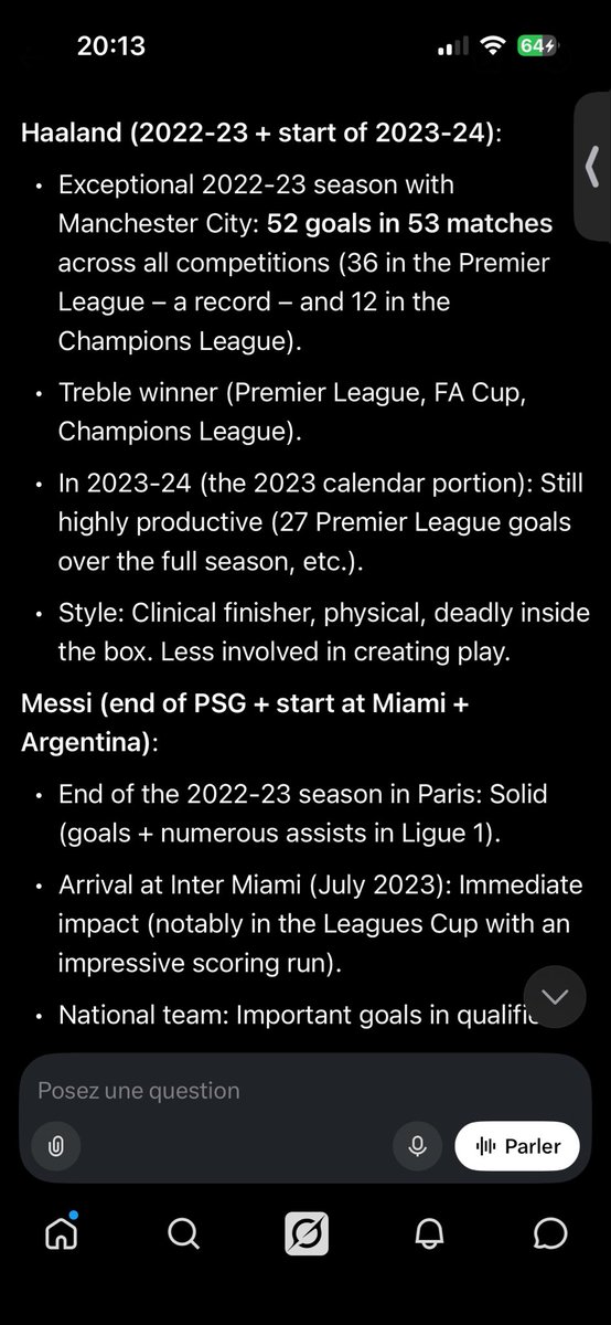 BackToBackpsg's tweet photo. @Random_d__guy Bye bye bro haaland is better Messi 2023 https://t.co/6x5V1lMU1L