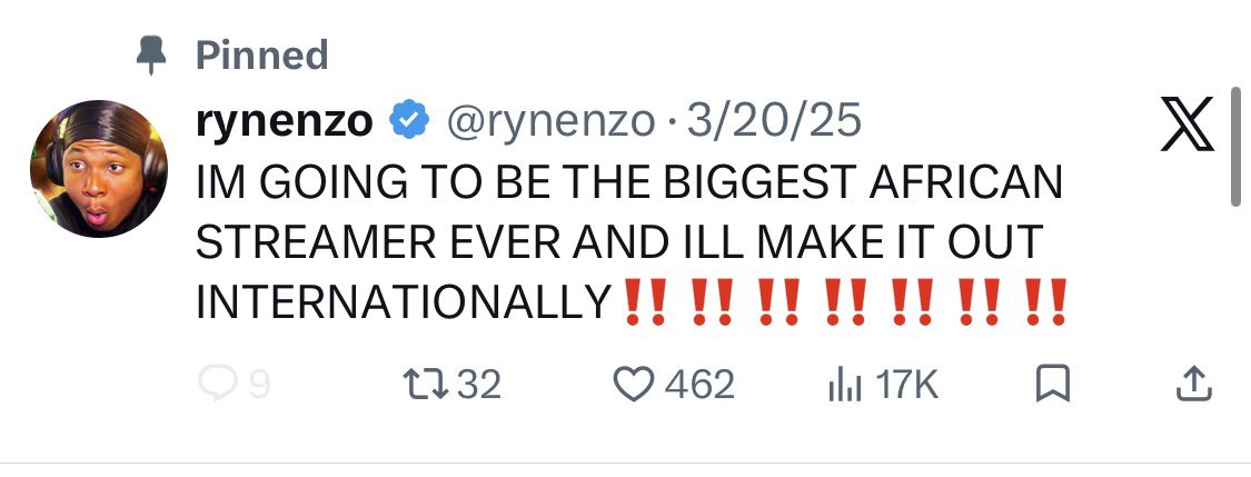 SmithfieldCole's tweet photo. @rynenzo You’re already. Just reminding you because have always been your fan. I know you’ll make it and surpass Ishowspeed. You’re the best #1 streamer in Nigeria and out there https://t.co/ahYOmKcq1h