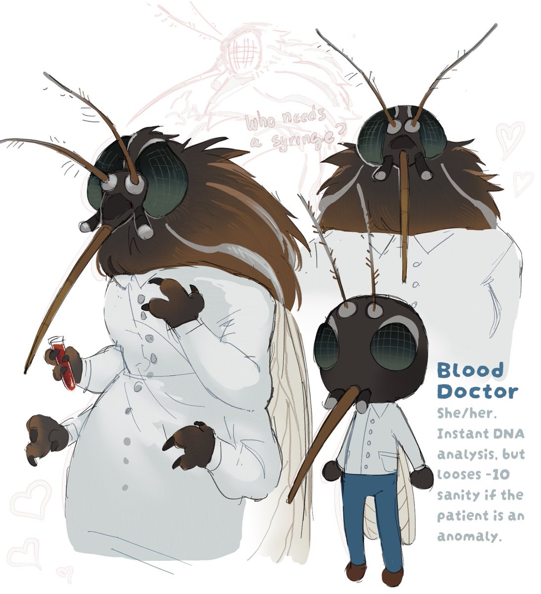 muskyfellas's tweet photo. My animal hospital oc, blood doctor!! I thought it’d be a funny concept #animalhospital https://t.co/IS5xtkzGhJ