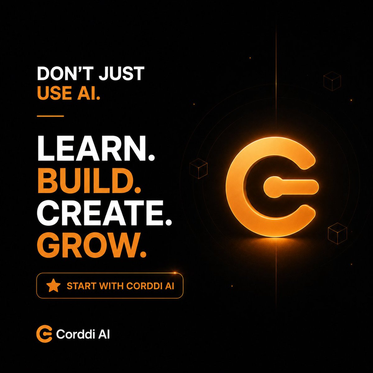 CorddiAI's tweet photo. AI can generate code.

But can you explain it? Can you improve it? Can you fix it?

That's why foundations matter.
Learn. Build. Create. Grow.

⭐ Start with Corddi AI

#CorddiAI #Programming #LearnToCode #AI #StudentsInTech https://t.co/PVJZumisrW