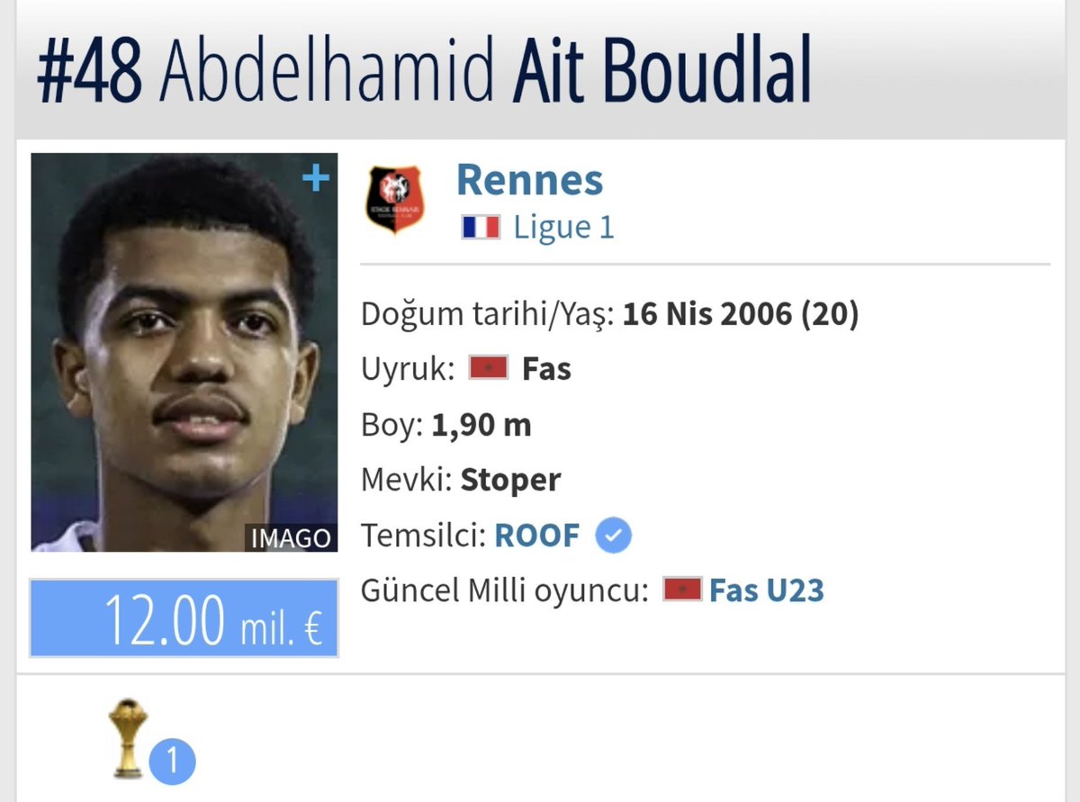 BrudaMine's tweet photo. Bu neymiş böyle yaa Davinson'u sat bunu koy yerine birkaç seneye de 55-60 a okut #AitBoudlal https://t.co/kXpx1W1lES