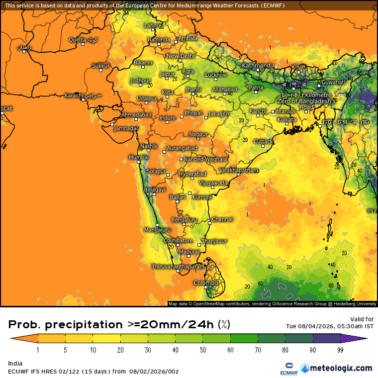smkirthiga's tweet photo. Aug 3–4, 2026 weather inference: #NorthEastIndia remains the primary area of concern, with heavy to very heavy rainfall likely over #Assam #Nagaland #Meghalaya and #ArunachalPradesh, along with a heightened flood risk across parts of #Assam. The #Dikhow and #Dhansiri rivers are forecast by CWC to cross the danger level for at least a day. Some probabilistic forecasts also indicate that water levels at locations in #Sivasagar could approach the High Flood Level. Extreme caution is advised.
Moderate to heavy rainfall is also likely across parts of central and eastern India. #UttarPradesh, #Bihar parts of #Delhi #Haryana #Punjab may receive widespread moderate rain with isolated heavy spells, while the Himalayan region #Himachal #Uttrakhand and western coastal belt of #Maharashtra, #Karnataka and northern #Kerala could experience heavy to very heavy rainfall.
Meanwhile, the #Pamba River in parts of #Pathanamthitta district, #Kerala has been flowing above the danger level. Water levels are expected to recede gradually as rainfall decreases over its catchment areas.
Disclaimer: Personal inference based on multi-model guidance and CWC forecasts. Follow IMD, CWC and local authorities for official warnings.
#SouthWestMonsoon2026 #Assam