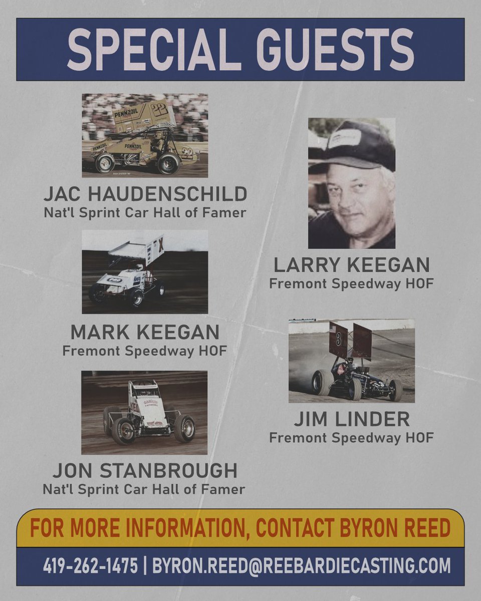 FremontHoF's tweet photo. IT'S HERE!! It's Johnny Auxter Day time! Join us for an afternoon filled with vintage race cars and interviews with legendary drivers! 
🗓 Saturday, August 8th
📍@FremontSpeedway - Sandusky County Fairgrounds Burmeister Pavilion
⏰ 1 PM Car Show | 3 PM Interviews https://t.co/GlSqfyEgmi