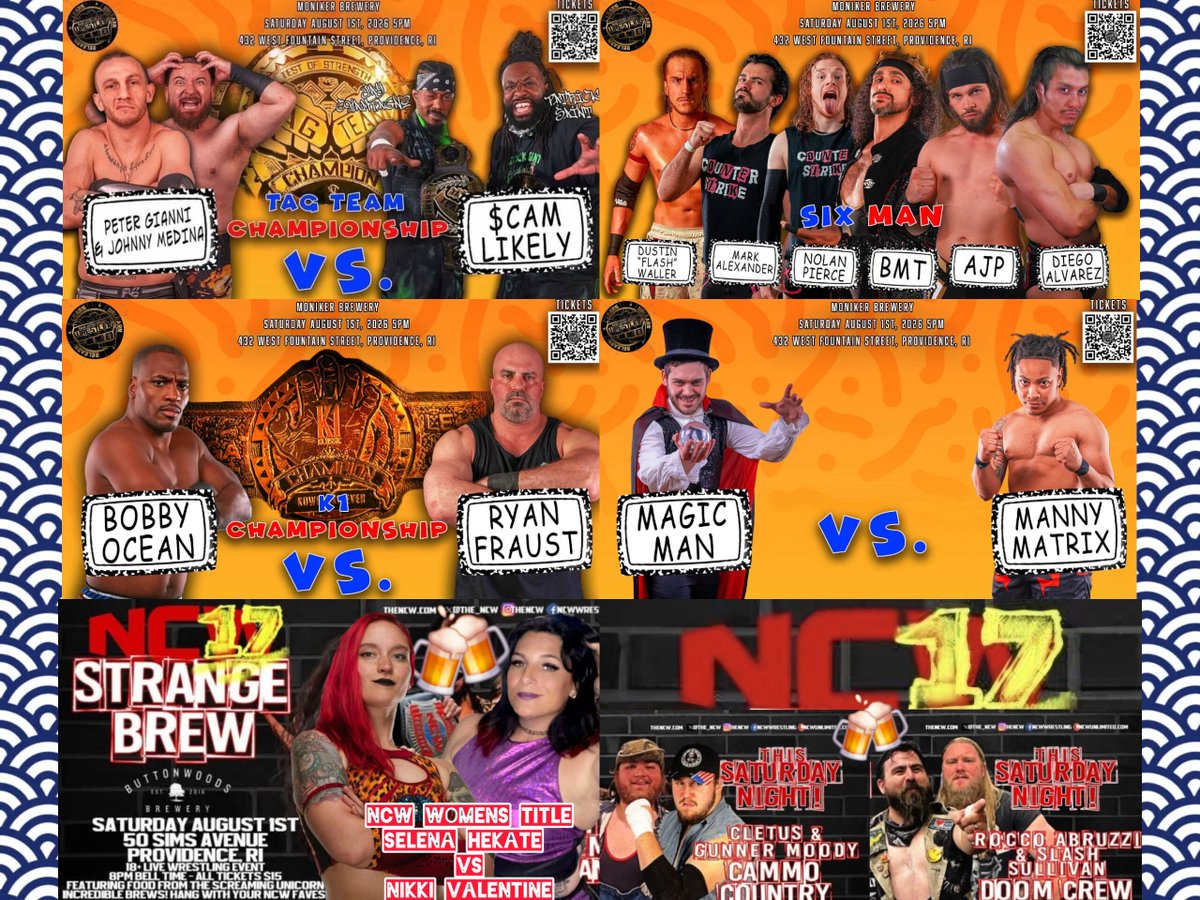 ZOATLeveillee98's tweet photo. Can't lie, The #ZOAT has slacked a lil bit on posting, but there was certainly no slacking when it came to yesterday's double header alongside @hlwalker1995 & Diego Alvarez across
@toswrestling1 & @the_NCW !!! It was quite the jam packed day of wrestling in general, and some note-worthy highlights were had!!!
Now it's the calm before the storm in Medford before @FocusProWrestle - GET RICH OR DIE TRYING!!!
Last minute 🎟's are still available, DONT MISS OUT!!!
🚪: 6pm 🔔: 7pm
📸: @C_Brooks329
#ZachOfAllTrades
#SupportIndependentWrestling