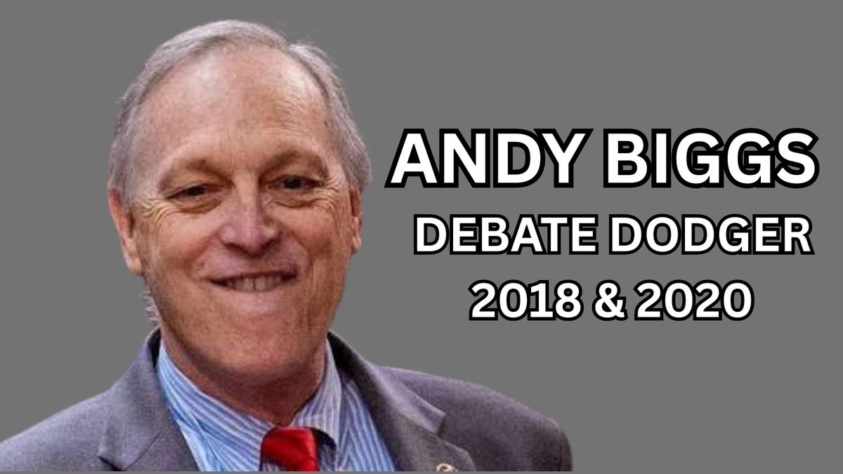 joangreeneaz's tweet photo. It is pure comedy watching MAGA melt down over debate logistics. I ran against .@andybiggs4az in 2018 and 2020. 

Guess how many times he stepped on a public debate stage with me? 

Zero.  

He ducked the forums when it suited him. Rules for thee but not for Andy.

.@katiehobbs https://t.co/mMJC67Njcd