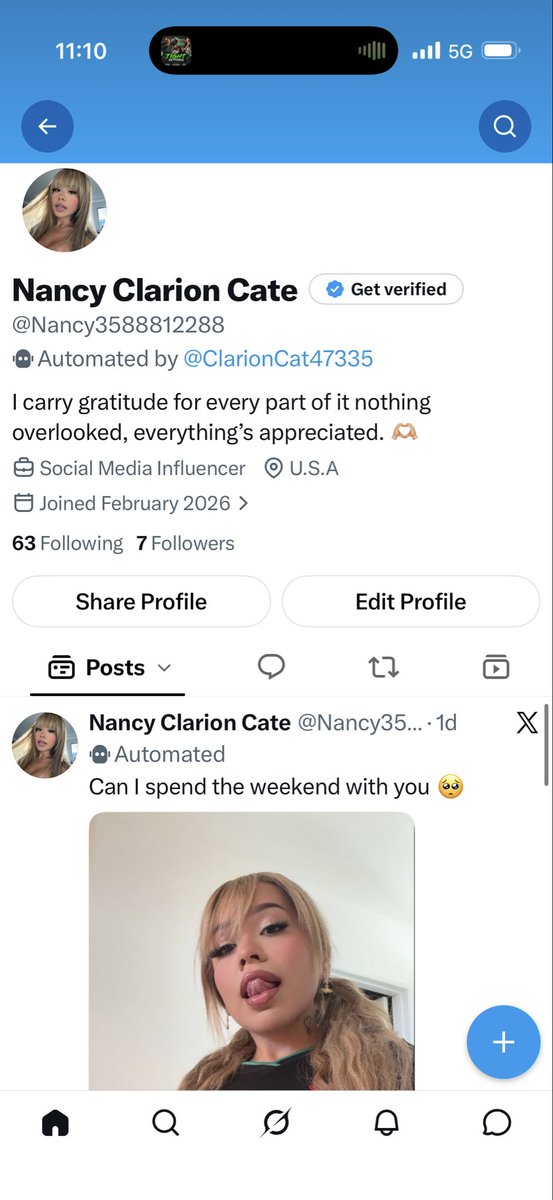 ClarionCat47335's tweet photo. if you want to follow me on my other profile @Nancy3588812288 where I will be responding to all messages because I’m not allowed to reply to text messages on here @ClarionCat47335 and I’m using this moment to apologize to you’ll in my DM who as been waiting for me to respond🫶🏻✨ https://t.co/V1Ee9Lq03c