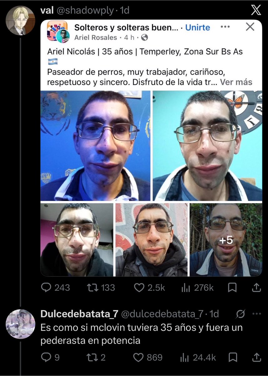 MorrasOutOfCont's tweet photo. Le dice posible pederasta solo por no ser “agraciado” físicamente https://t.co/xkBhV54XRm