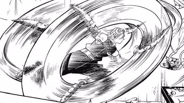 FULL_M3TAL_'s tweet photo. The end part of the chains were connect with a blade, holding it tight.

Edward started to spin it around before throwing it at him. Touching the chain while it was flying at his opponent. 

It formed some else—

(Cont.) https://t.co/oLInLYtQdH
