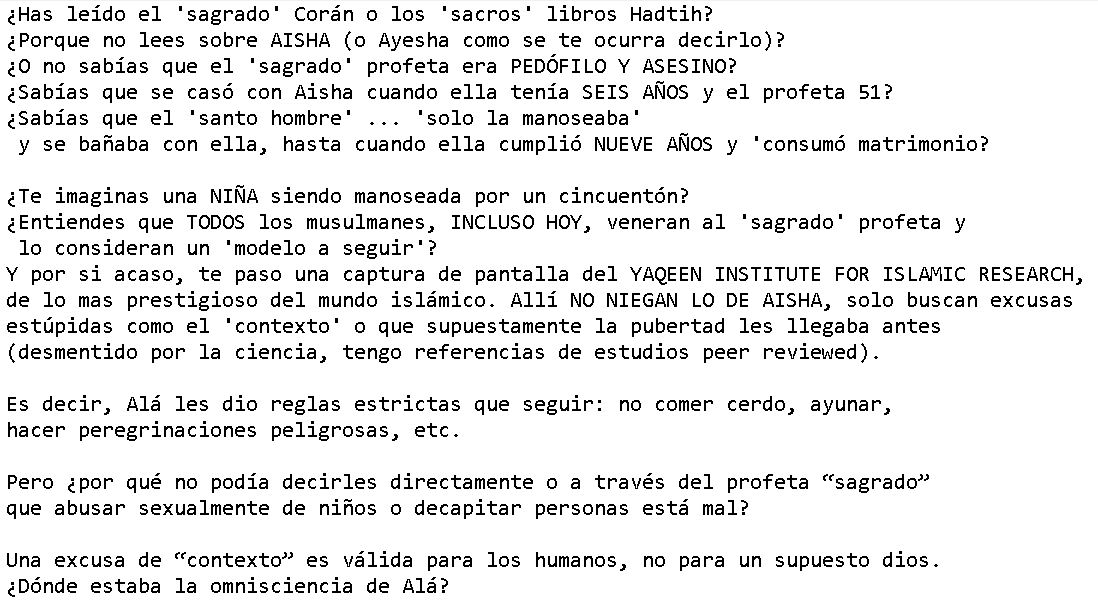 AlexandreP72287's tweet photo. @CiervoCulerdo @therealbuni Te haces el intelectual y no provees FUENTES del supuesto 'regalo'. 

Los progres andan apoyando a los adoradores del pedrasta, ¿y quieren rechazar a la civilización mas inteligente?, a la que mas premios Nóbel per cápita tiene? , ¿con que base?, ¿bajo que ARGUMENTOS? https://t.co/W9bXK80rCW