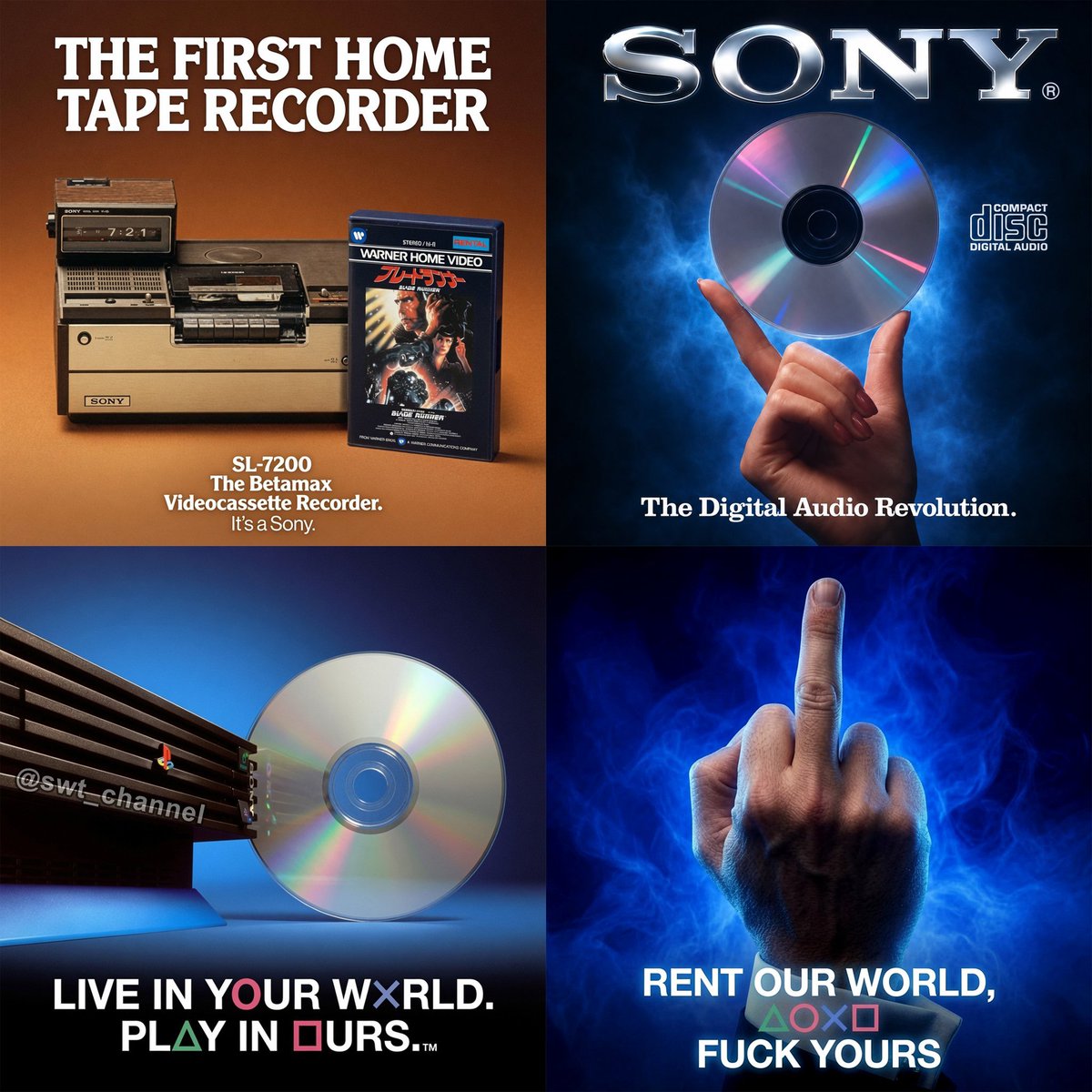 War__Like's tweet photo. @ObsoleteSony Sony, you want war? You got it. You’re headed down the same path as Aiwa, Sansui, and Sanyo. You thought you were untouchable, but you pissed off the world and woke a sleeping giant.
​To the community: hold the line, break theirs! #PhysicalMedia https://t.co/0Do8PUIbnz