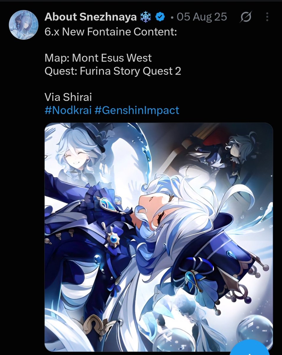 argelitetimely's tweet photo. Same person that leaked Furina 2 SQ and geo Lauma 😭 rip https://t.co/slJiBZPuSU