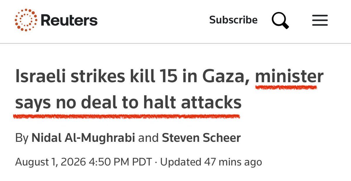 AssalRad's tweet photo. A deal to halt attacks is literally a ceasefire. Will the media finally admit there was never a ceasefire in Gaza? https://t.co/LFVcae8iFr