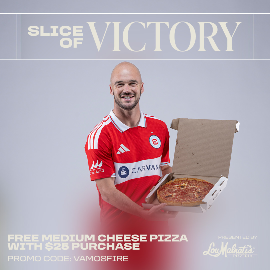 ChicagoFire's tweet photo. A perfect day for a victory slice 🍕 https://t.co/eFjUIatBBo