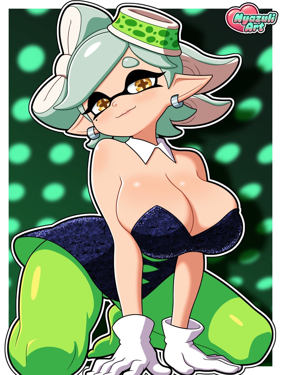 NyazuliArt's tweet photo. Marie Splatoon! 🦑💚 https://t.co/Ju0fSru1Fr