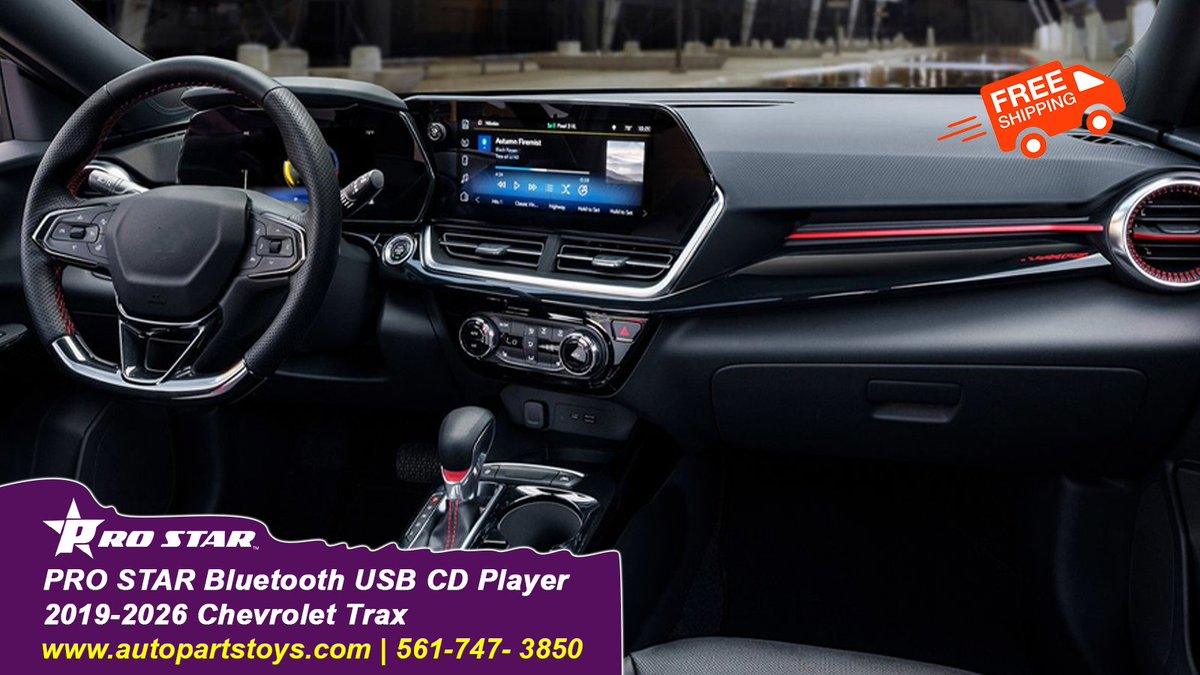 ProStar_CD's tweet photo. Bring them back to your 2019-2026 Chevy Trax with the PRO STAR USB CD Player! Enjoy simple plug &amp; play setup via USB and easily manage tracks using your steering wheel controls.

📦 FREE SHIPPING included!
📞 Call us at 561-747-3850

#ChevyTrax #CarAudio #NostalgiaDrive https://t.co/EAmnu9mNFy