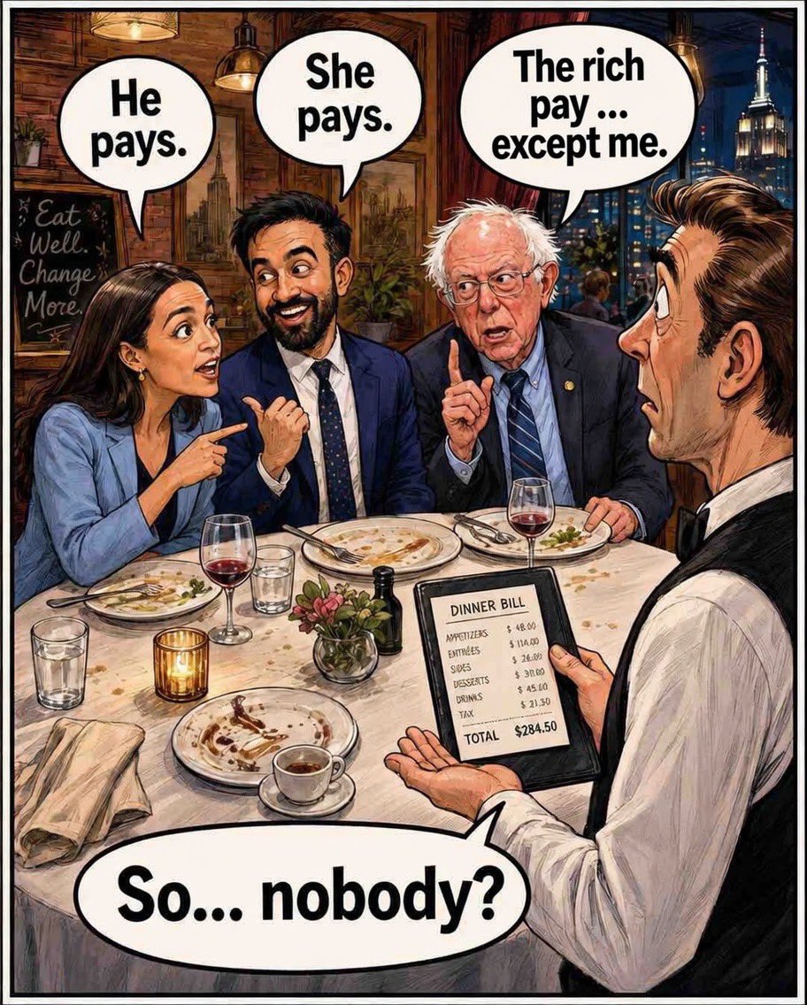 CreasonJana's tweet photo. Typical Democratic Socialists. https://t.co/vBZNhkYvd1
