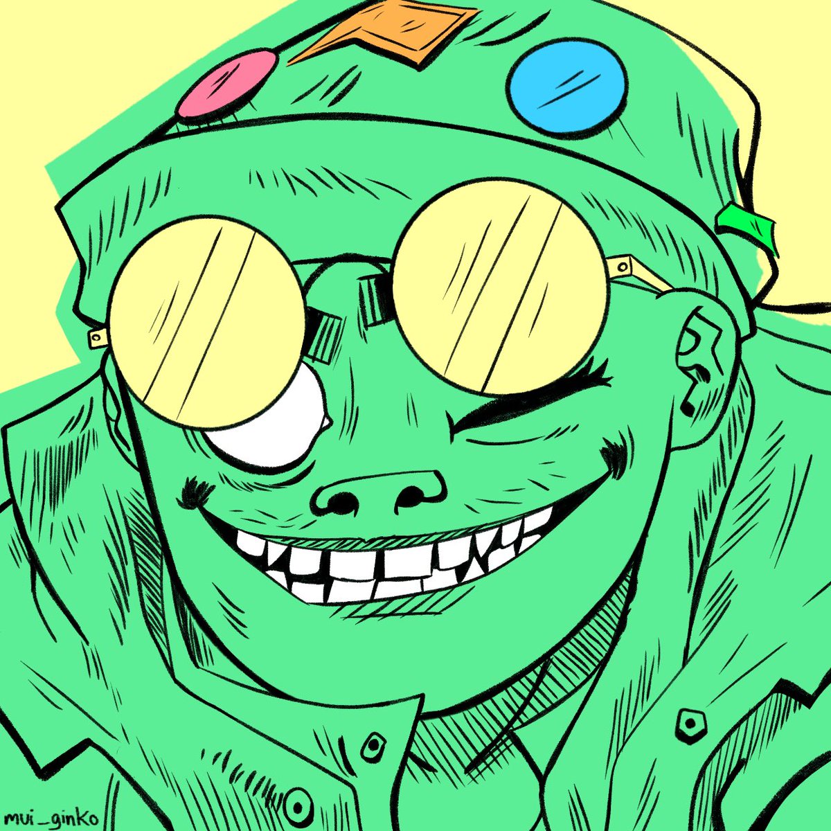 Mui_Ginko's tweet photo. Hi I haven’t been active in gtwt for so long sorry have some art (it’s gonna flop but. It’s ok) 
#gorillaz #gtwt and also #blurtwt https://t.co/SJ8zhjRkhs