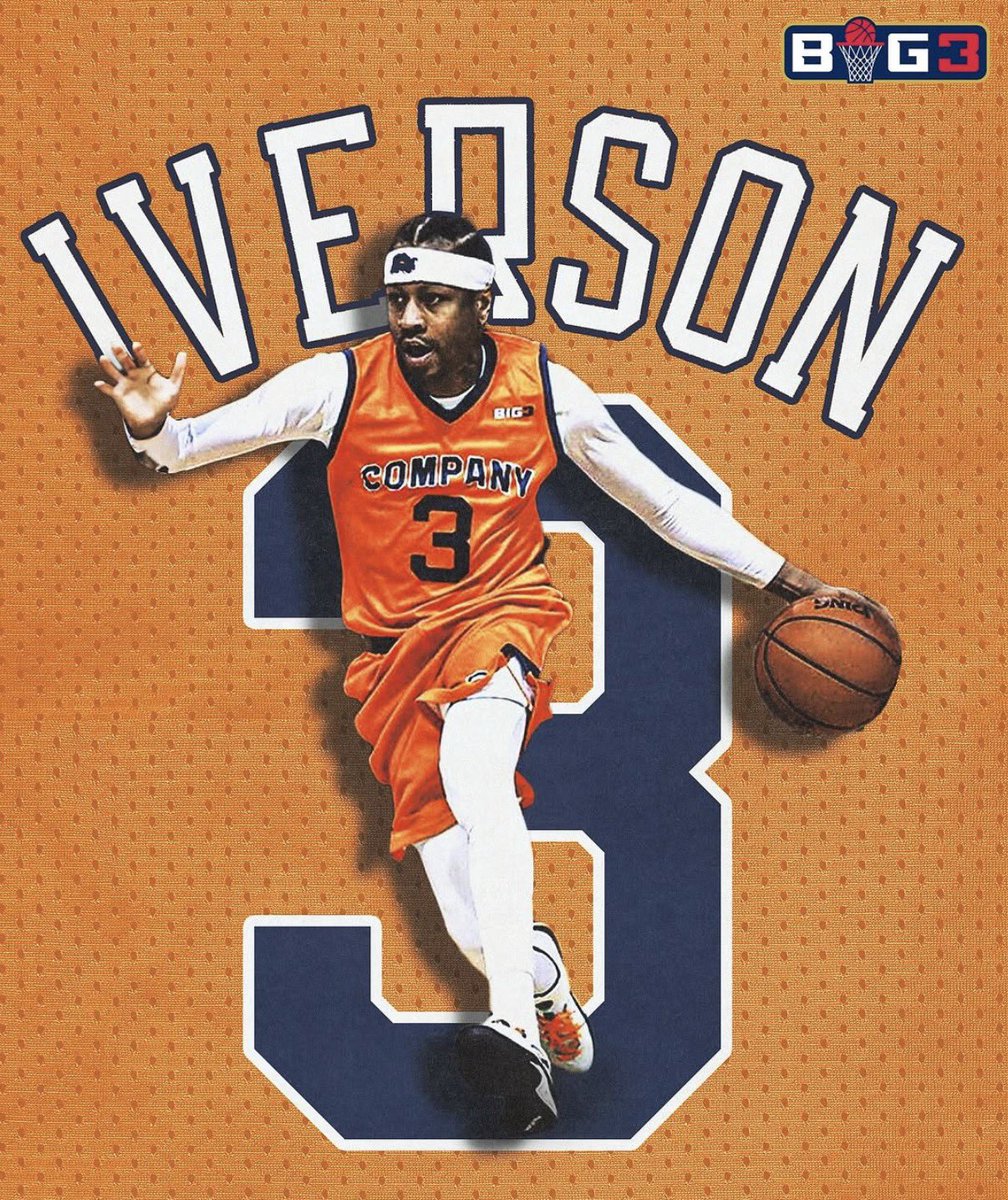 Ballislife's tweet photo. Allen Iverson in Atlanta! 
AI played in the first season of the BIG3 https://t.co/awdfM0G0Rv