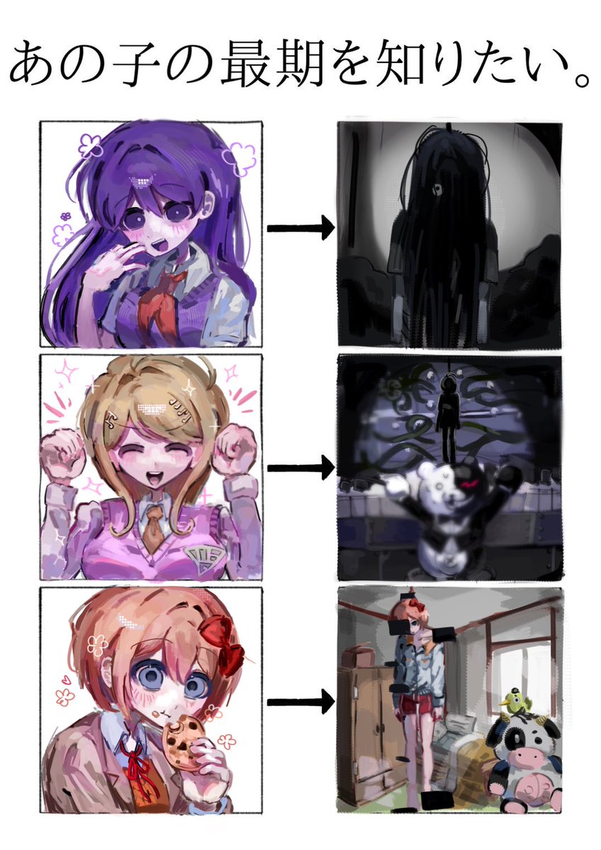 OMORIniizonn's tweet photo. #OMORI 
#danganronpa 
#DDLC  
テンプレお借り致しました🪢 https://t.co/DHgCHcVNfR