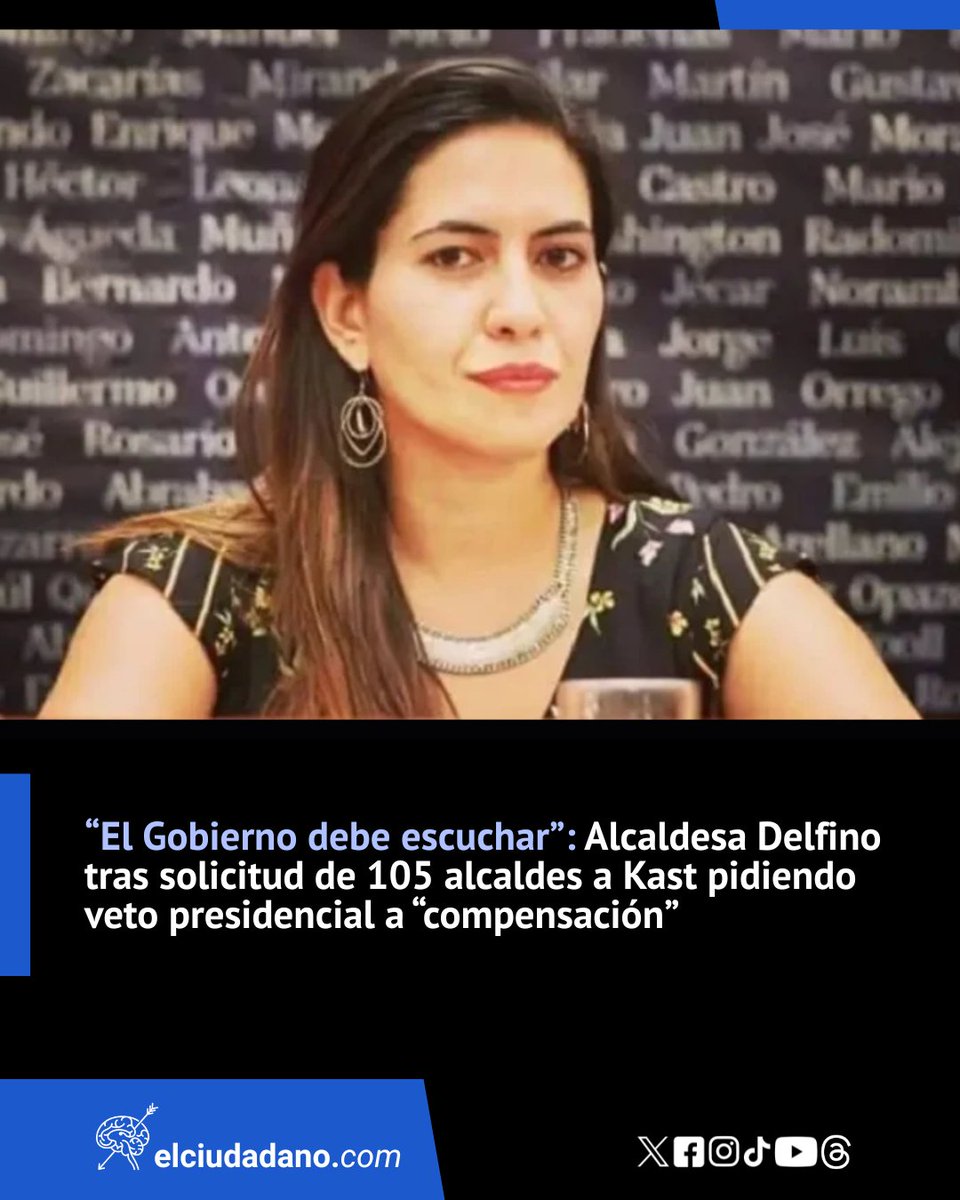 El_Ciudadano's tweet photo. La alcaldesa Karina Delfino y más de 100 ediles exigieron al Presidente Kast que los US$200 millones comprometidos por la exención de contribuciones sean traspasados íntegramente al Fondo Común Municipal. "No pedimos más recursos, sino una distribución más justa", señalaron, advirtiendo que la fórmula actual profundiza las desigualdades entre comunas.

Lee la nota completa en el link 🔗https://t.co/C5hCDCsKVp