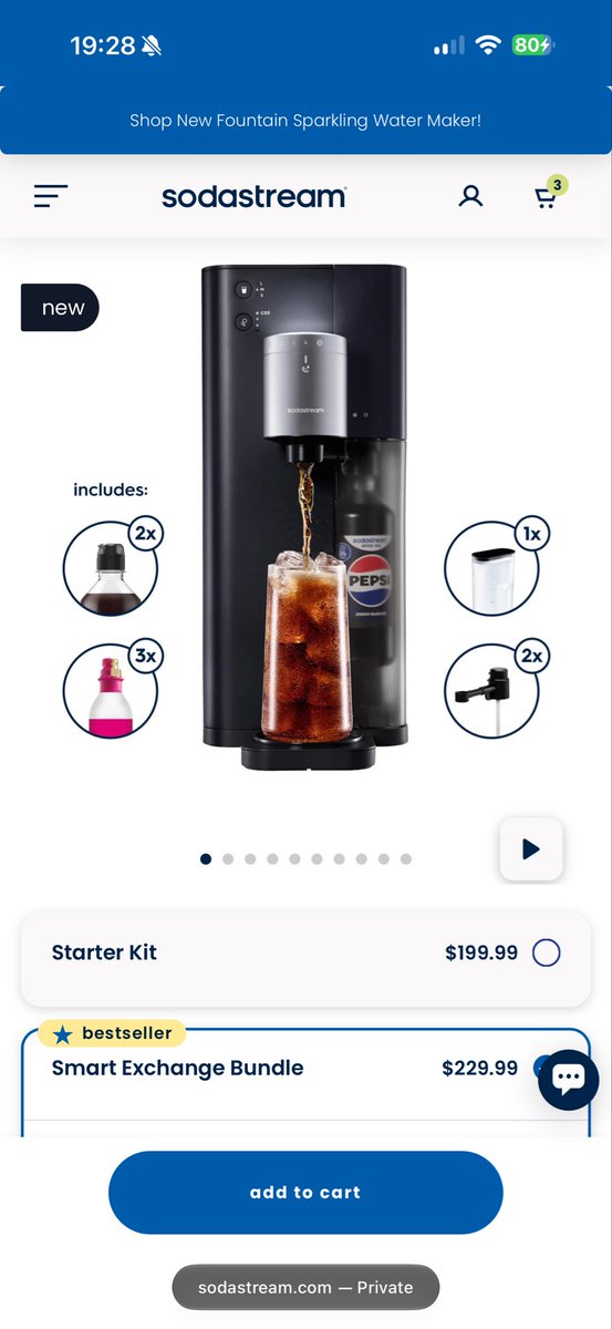63Mason's tweet photo. @SodaStreamUK When are you going to release the Sodastream Fountain in the UK? I seen a video of someone on TikTok in America using it and it looks amazing 😎👌🏻 #Sodastream https://t.co/UfnFOsUWqr