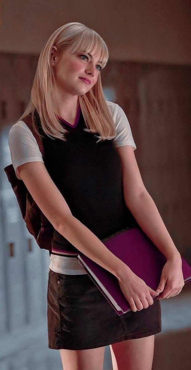 worldmodelsx's tweet photo. emma stone como gwen stacy  2014 https://t.co/Nv9MWjqSzV