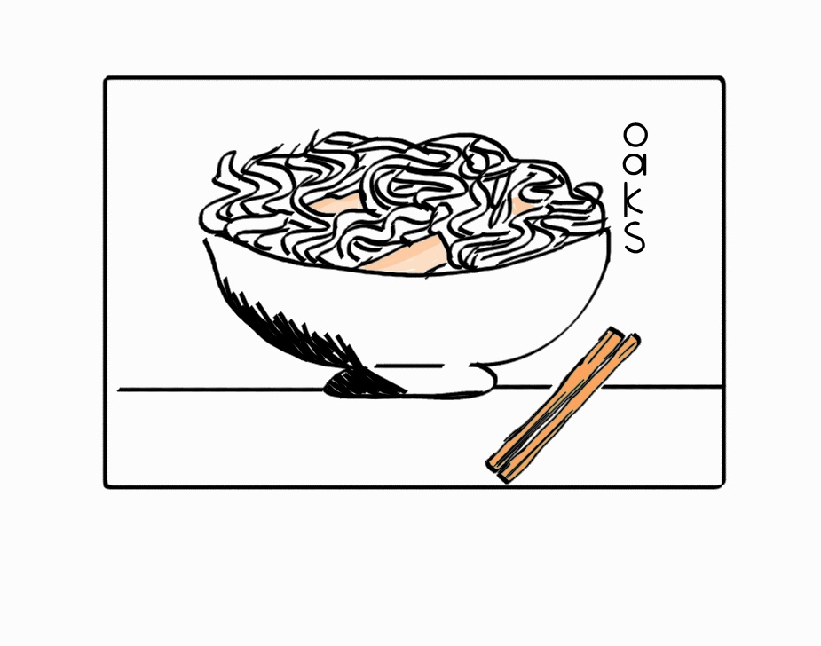 OakLamps's tweet photo. Another doodle, also is anyone else craving for some noodles? 
#sketch #digitalart https://t.co/WbQfbhHZd1