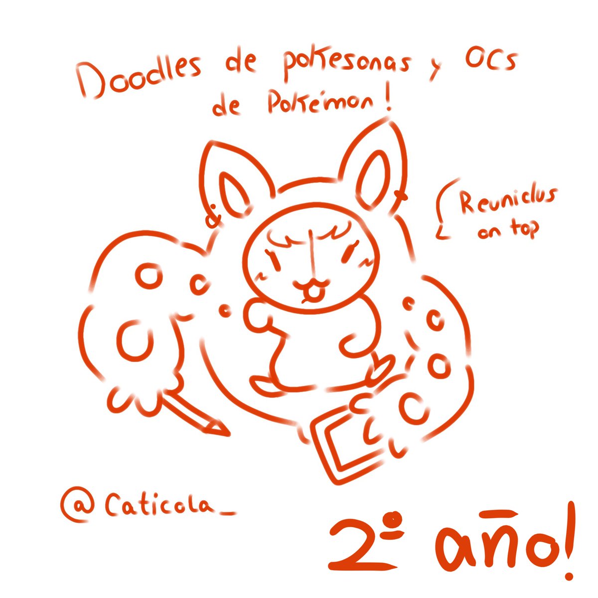 Caticola's tweet photo. Acaba de terminar art fight así que....
HEY!!!!! HOLAAA!!!
Una vez más quiero dibujar OCs/sonas de Pokémon (tanto anthros como ferales pero no humanos porfi)
PONED LAS REFERENCIAS EN COMENTARIOS!!!! (o dms)

(Repost para añadir cosas al dibujo) https://t.co/9odzznxHF7