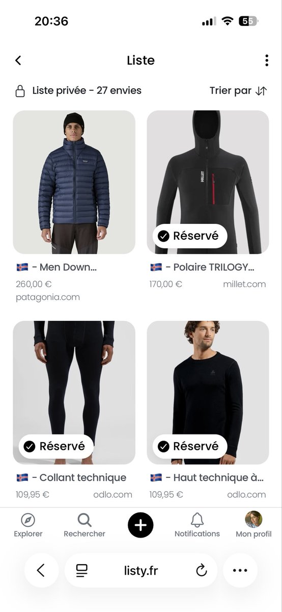 Adeafch_'s tweet photo. @p0wp0wwww Là tu as par exemple la liste de mon frère : les personnes avec qui il l’a partagé voient ça comme ça. Par contre, lui s’il clique dessus, il voit sa liste sans les « réserver » ☺️ https://t.co/WYnaEgM9k9