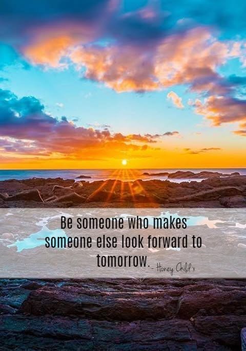LifeWithJohn's tweet photo. Be someone who makes someone else look
forward to tomorrow. ~ That's a special person! https://t.co/OtAhgrDXAH