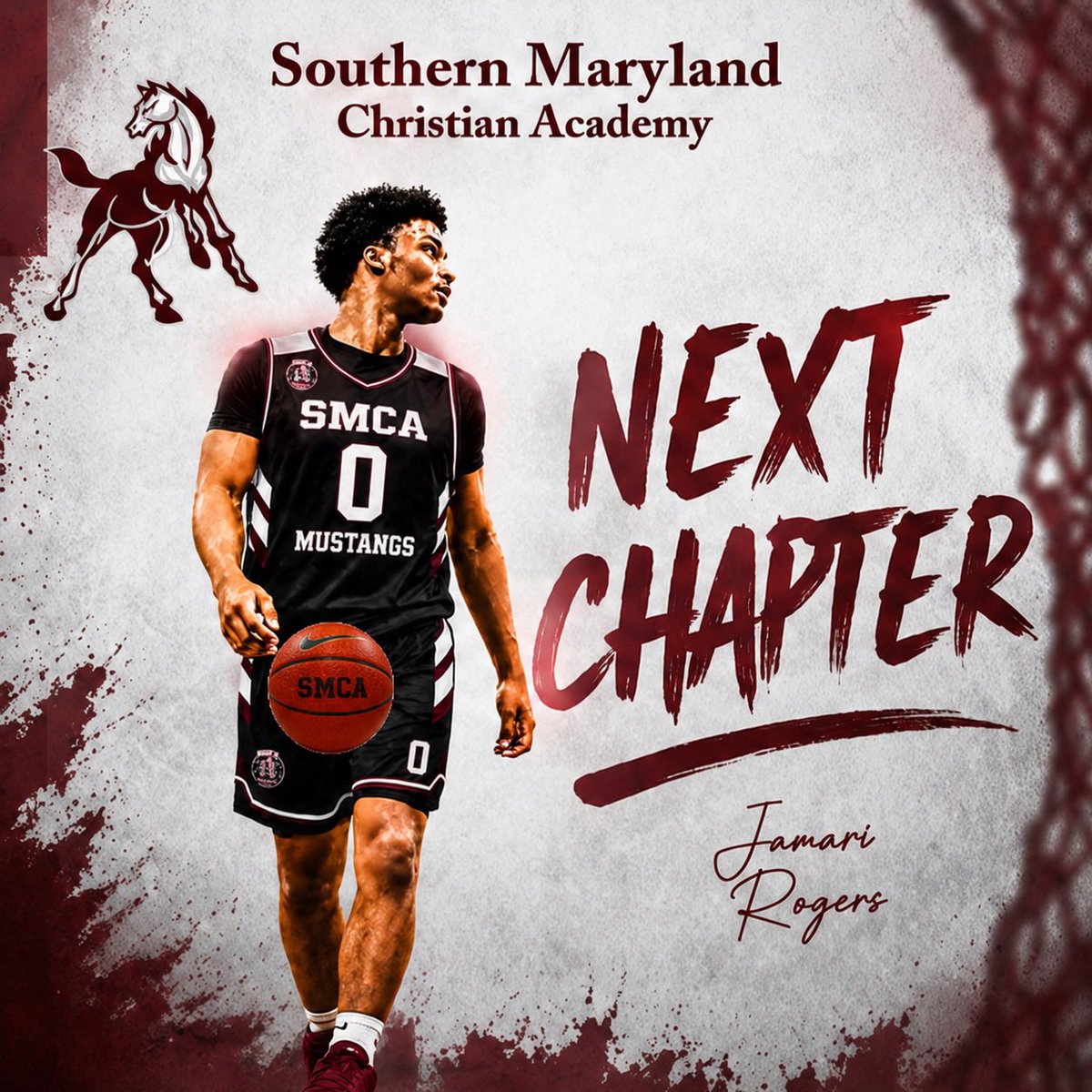 SMCABasketball's tweet photo. 🚨 Player Spotlight 🚨 Mustang nation let’s give a warm welcome to one of the top guards in the #DMV 6’0 C/O 2028 G Jamari Roger’s….. the shifty playmaking guard is ready to make an immediate impact and we are blessed to have him join our family/Program.  @SMCABasketball https://t.co/kl6LrJLjRe