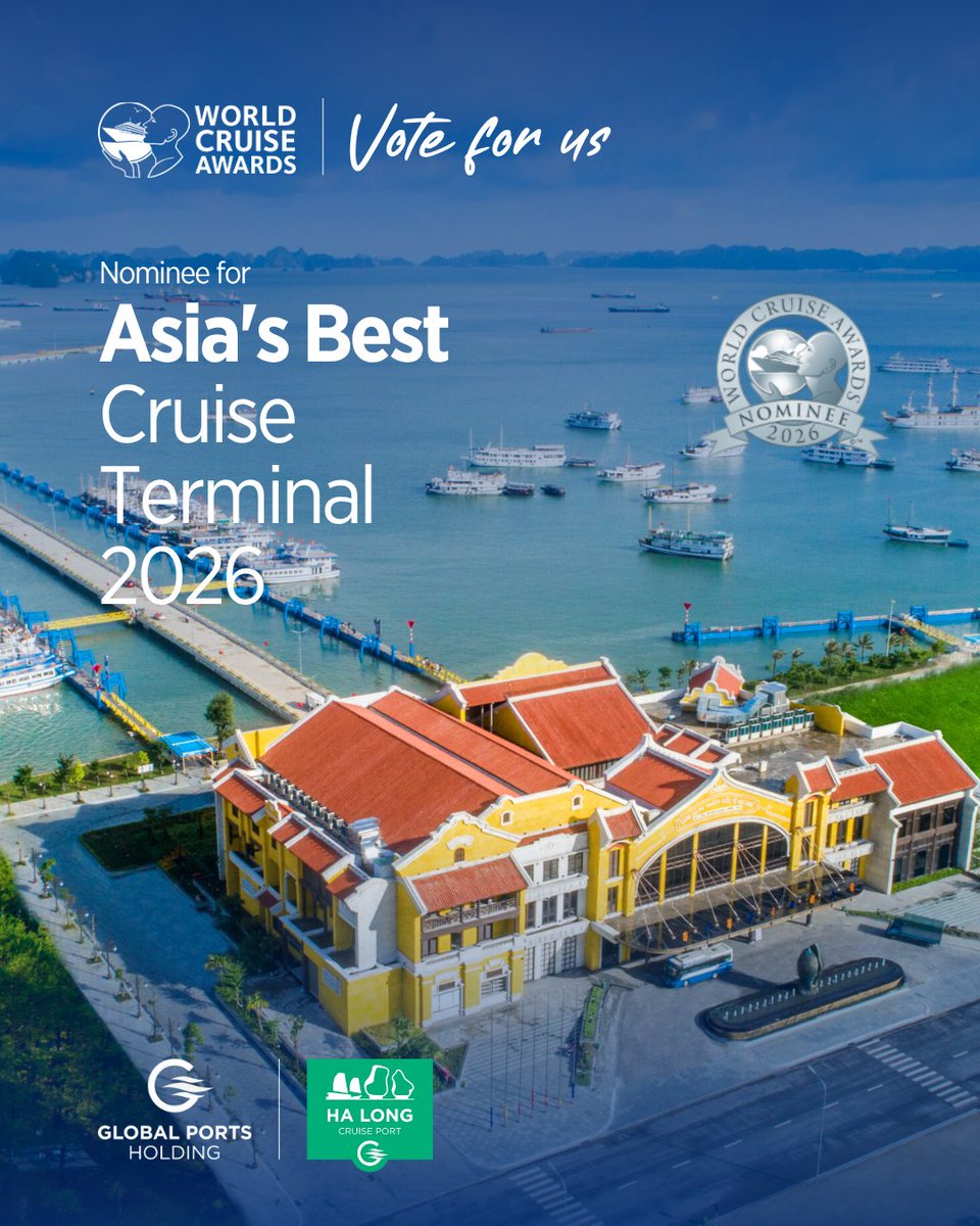 Global_Ports's tweet photo. We’re proud to see two of our cruise terminals in our Asia network nominated at the World Cruise Awards.

Vote now and help celebrate excellence in Asia’s cruise industry: https://t.co/hHgUqlMVEj https://t.co/GI7xZWM9Jt