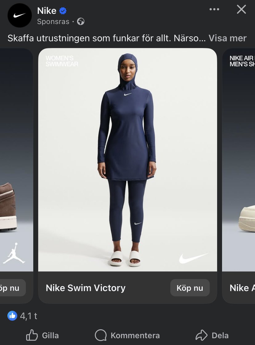 sd_nicko's tweet photo. Dags att börja bojkotta kvinnofientliga Nike https://t.co/HTdZyW4XLz