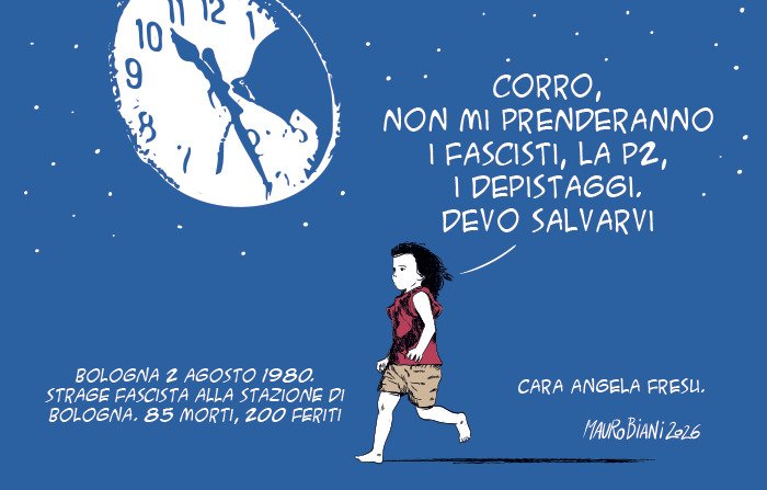 nonsonpago1's tweet photo. .@maurobiani 
#2agosto1980 Quando i fascisti,la P2,i depistaggi,bombardarono #Bologna.
La strage alla stazione di Bologna: 85morti e più di 200feriti. #strategiadellatensione ricordiamo?
Difesa #democrazia non finisce mai.

(mie vignette: https://t.co/oJdIfdM2pD)

#Biani !

#blob https://t.co/DEHvmYToNw