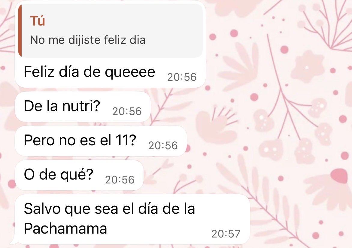 PilarLareu's tweet photo. Yo pidiendo un saludo por el día de la novia 
Mi novio: la PACHAMAMA dijiste? https://t.co/FwwrTDU0EH